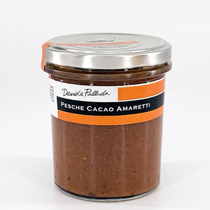 Pesche cacao e amaretti - Vaso di vetro - 330 gr.
