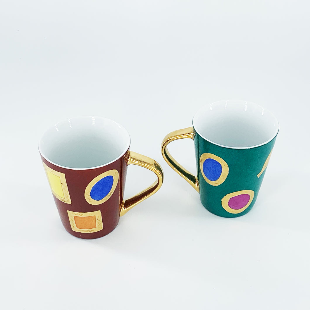 Set 2 tazze Mug serie COLORS AND GOLD
